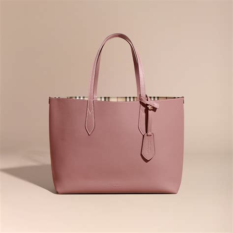 burberry medium reversible tote light elderberry|Burberry Light Elderberry Leather and Haymarket Check Coated .